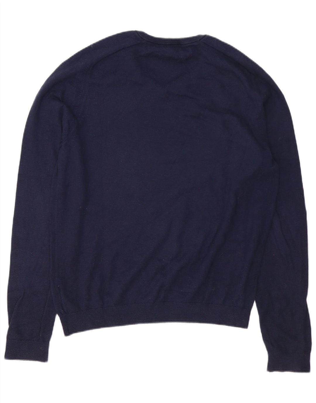 Gap Jersey con cuello en V para hombre, talla grande, algodón azul marino