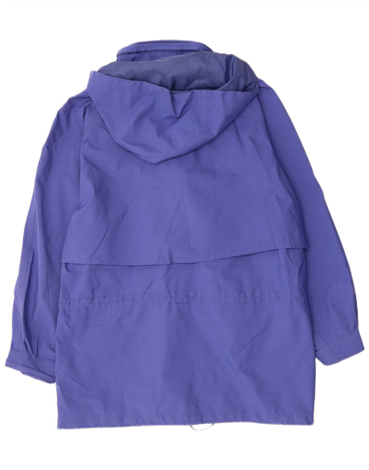 EDDIE BAUER Abrigo cortavientos con capucha para mujer UK 20 2XL Poliéster azul