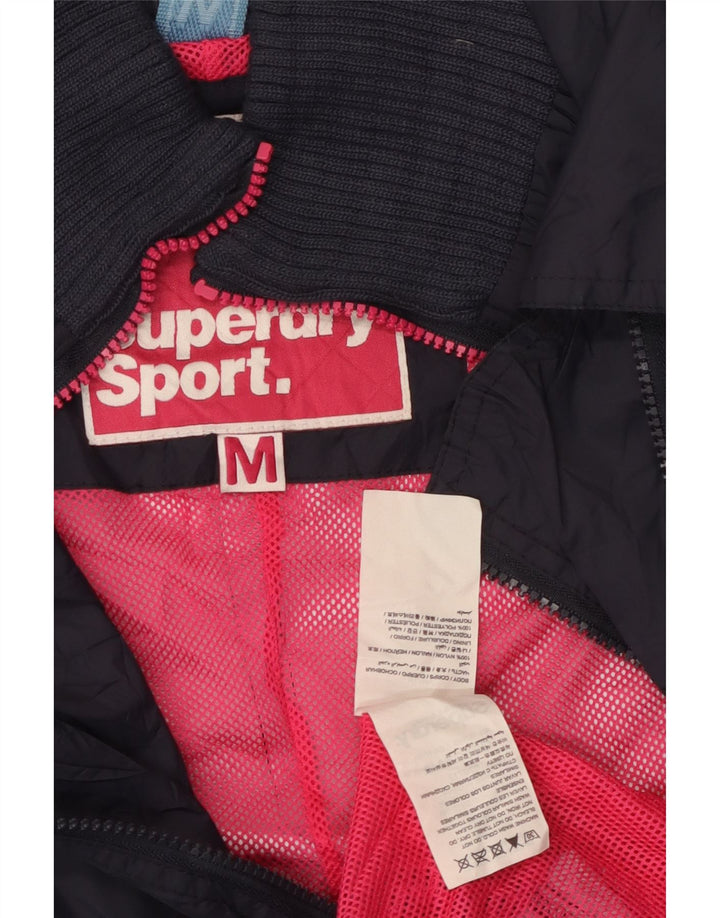 Superdry Chaqueta Impermeable De Doble Botonadura Para Mujer UK 40 Medium Azul Marino Nylon