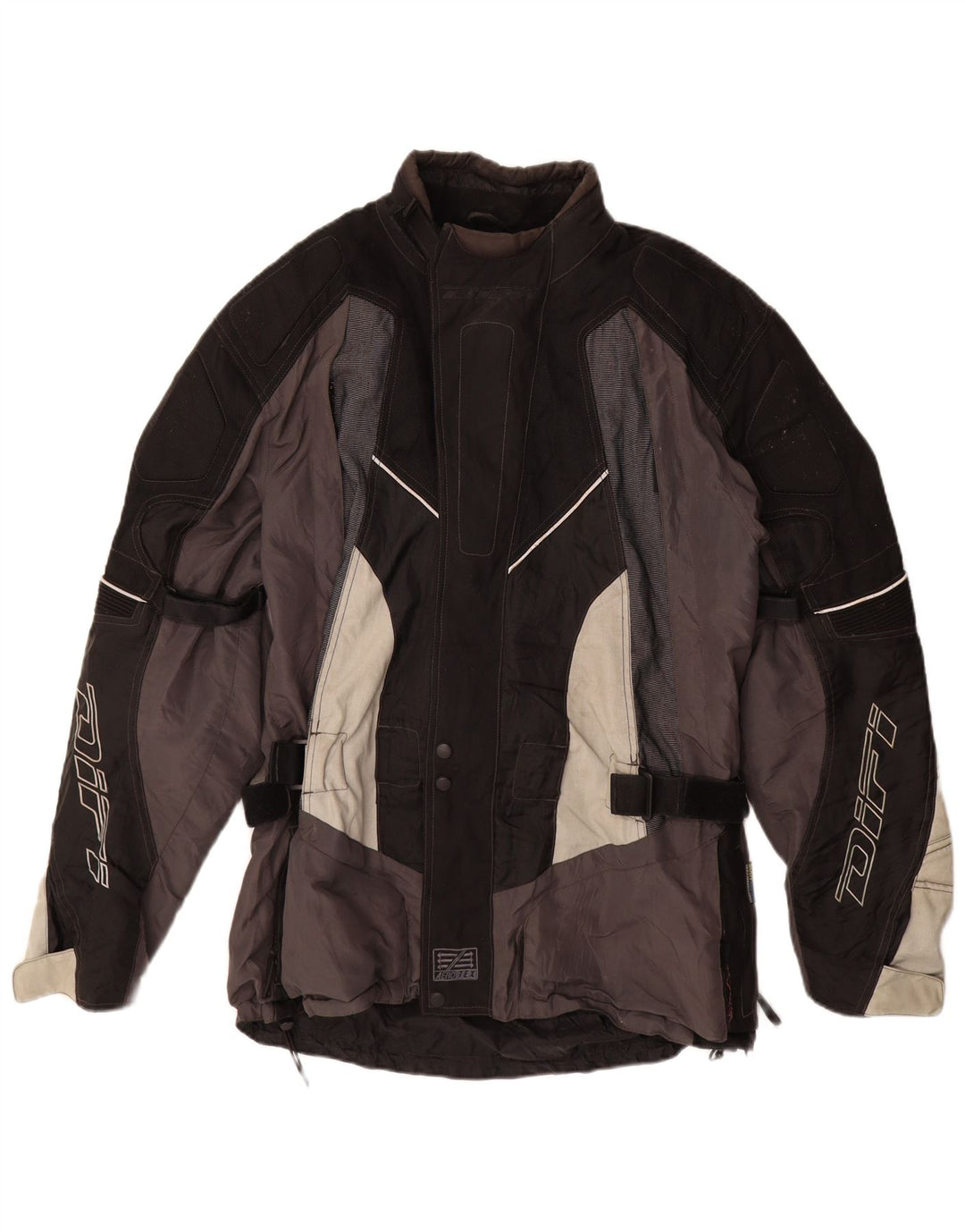 Difi Chaqueta gráfica para hombre UK 44 2XL Poliamida negra con bloques de color