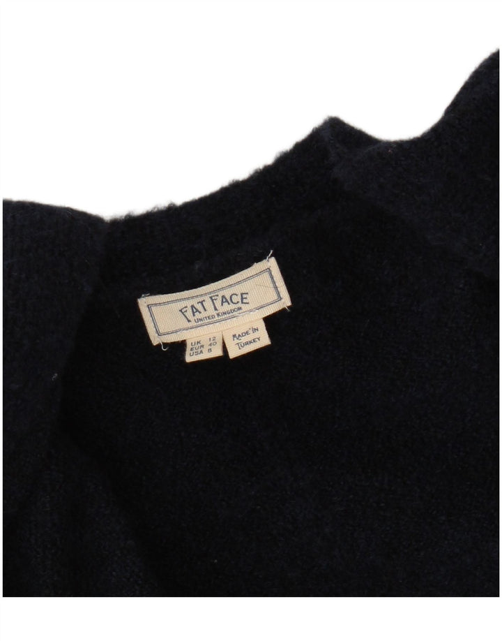 Suéter tipo cárdigan para mujer Fat Face UK 12 Medium Azul marino