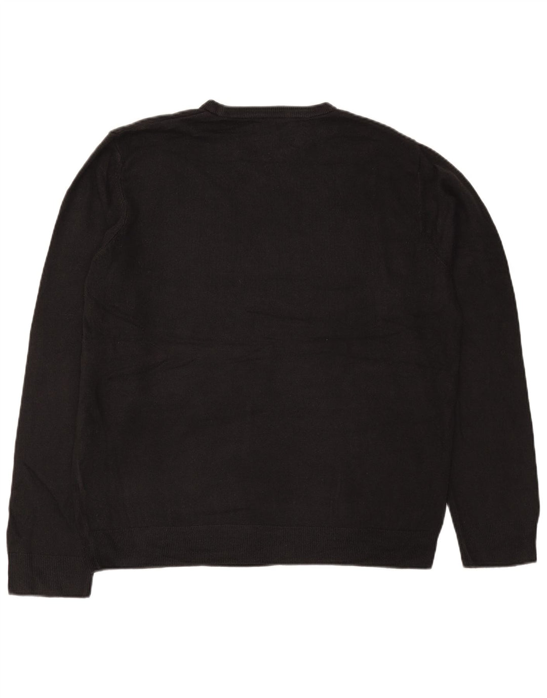 Marks & Spencer Jersey de Cuello Redondo para Hombre XL Acrílico Negro