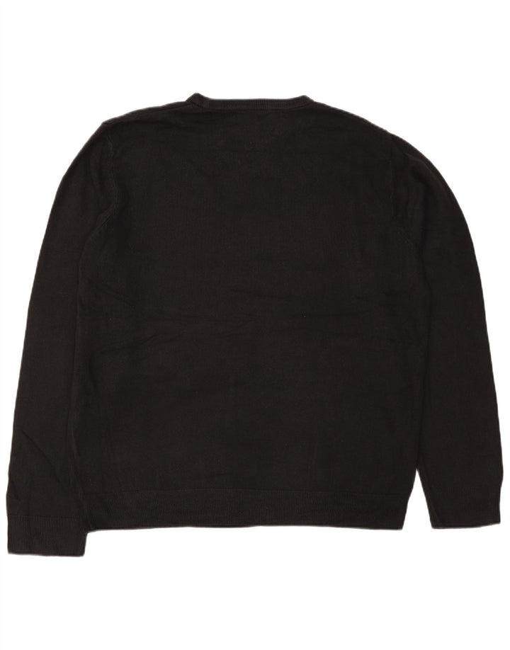 Marks & Spencer Jersey de Cuello Redondo para Hombre XL Acrílico Negro