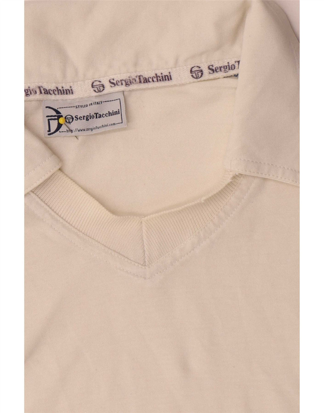 Sergio Tacchini Polo Hombre XL Blanco Colorblock