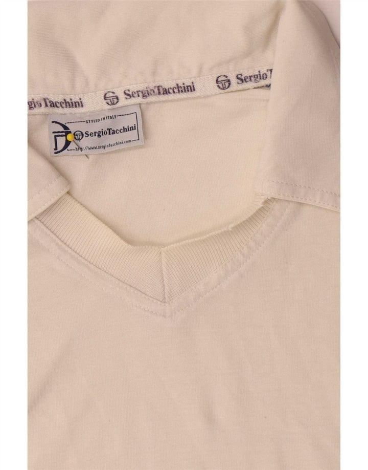 Sergio Tacchini Polo Hombre XL Blanco Colorblock
