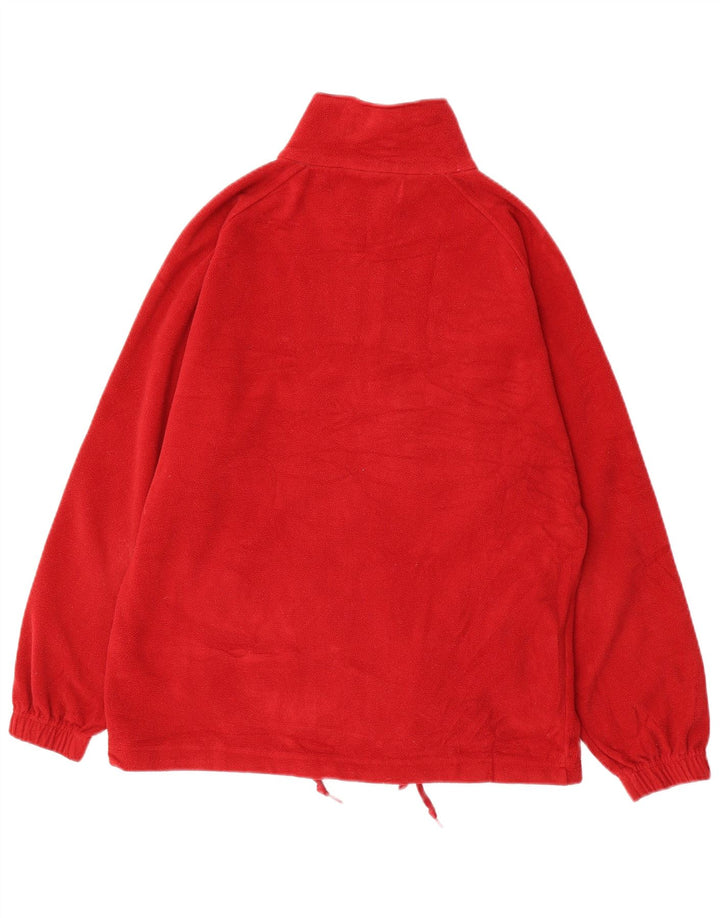 Kappa Chaqueta Polar Hombre UK 38 Medium Rojo Poliéster