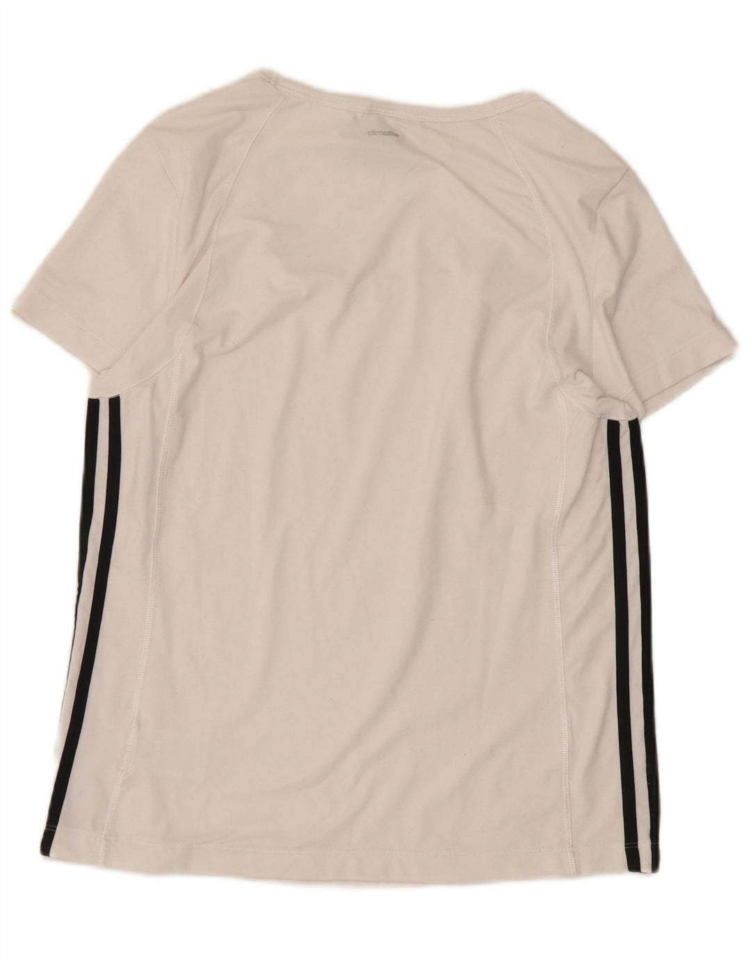 Adidas Camiseta Mujer Top UK 12/14 Medio Blanco Colorblock Poliéster