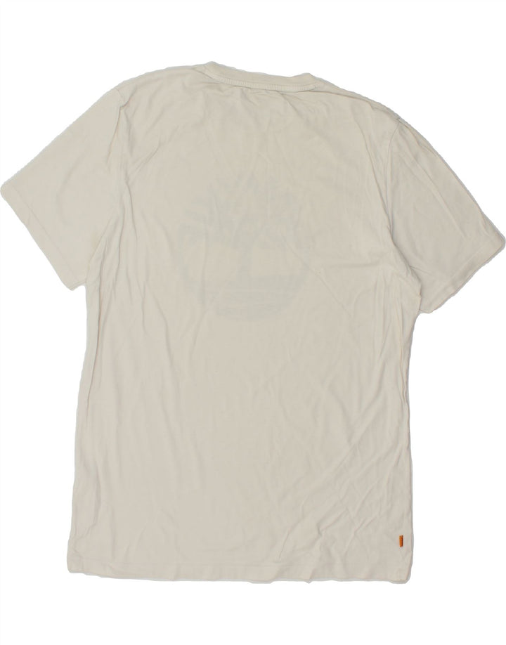 TIMBERLAND Camiseta gráfica para hombre Top grande blanco