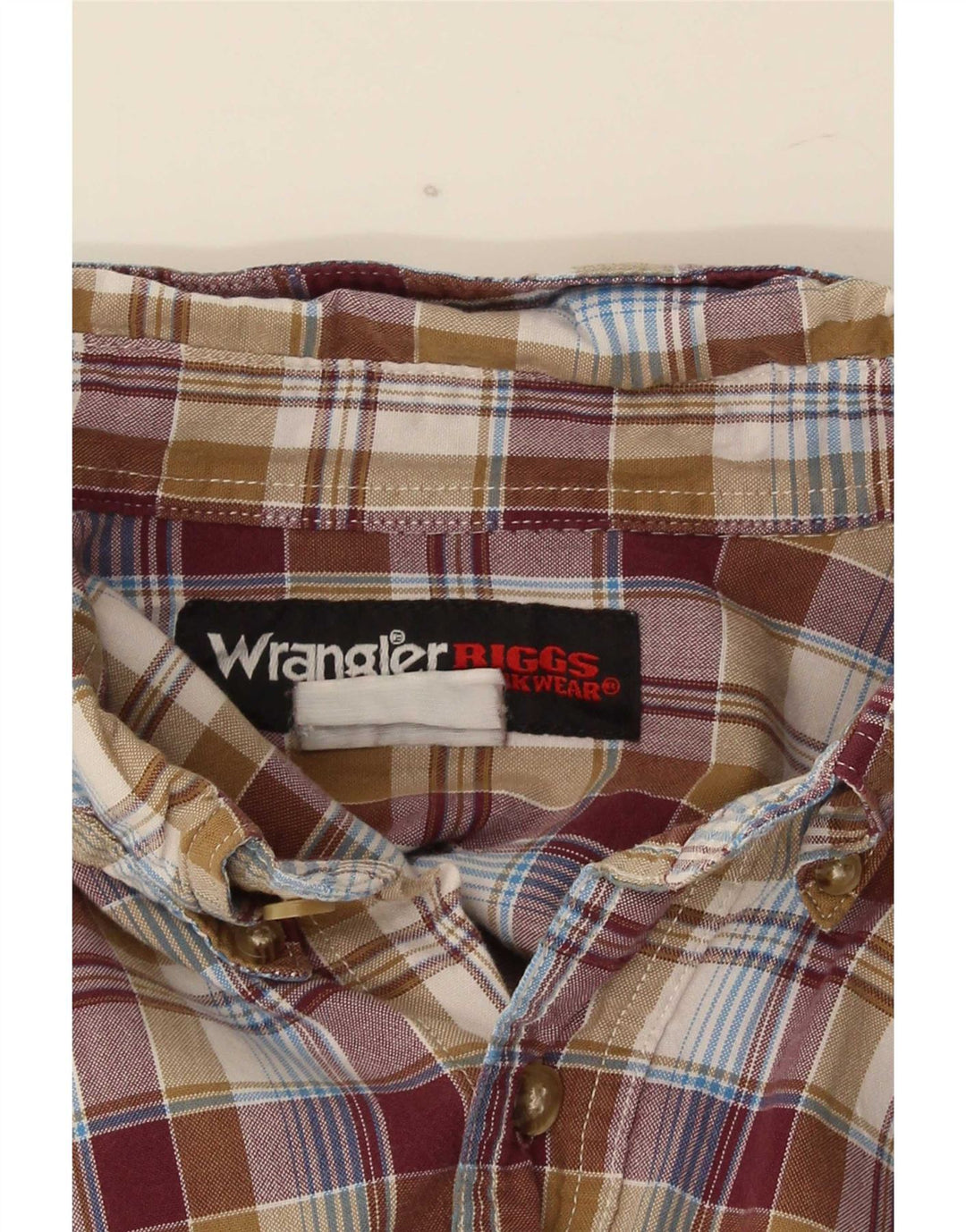 Camisa Wrangler Hombre XL Cuadros Marrón