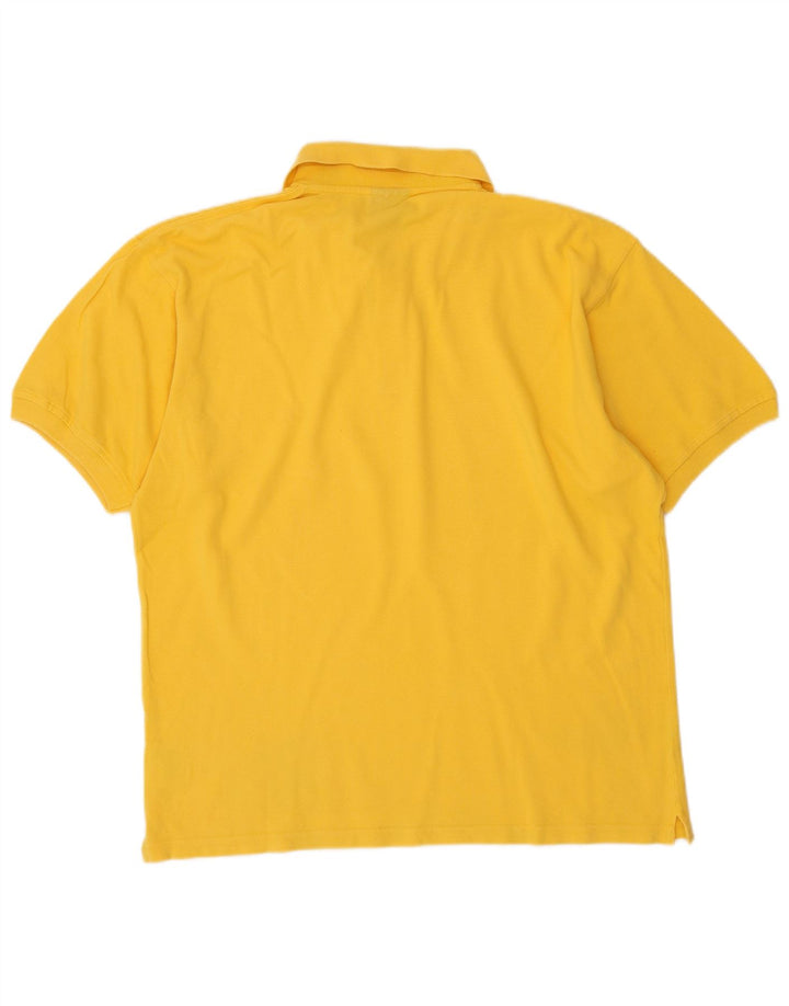 CHAMPION Polo para hombre de algodón amarillo grande