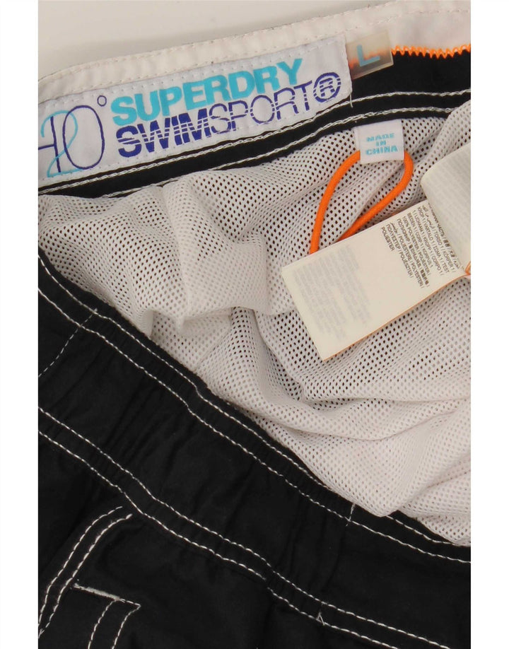Superdry Hombre Graphic Regular Bañador Shorts Grande Poliéster Azul Marino