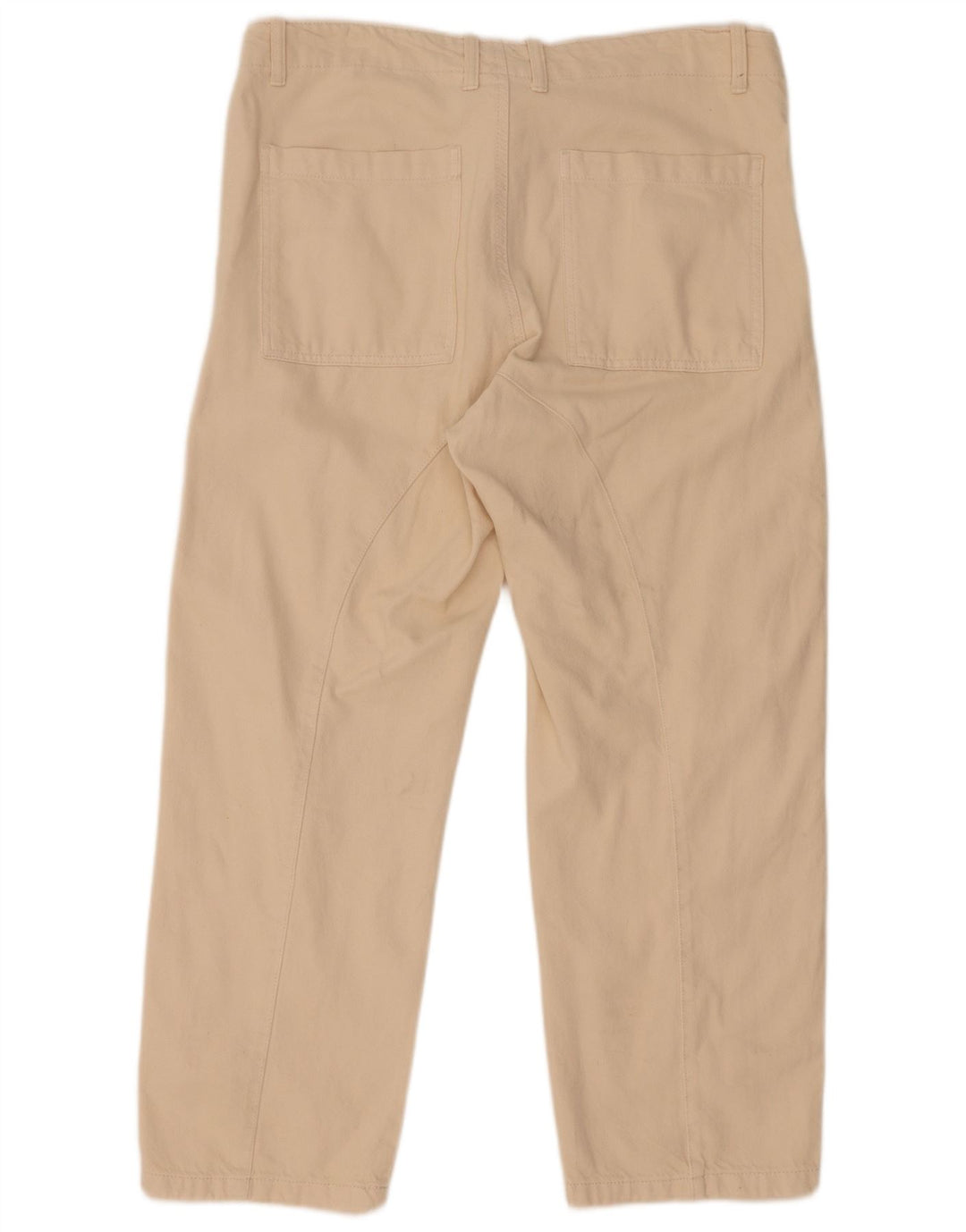 Zara Mujer Jeans Rectos Grande W30 L27 Beige