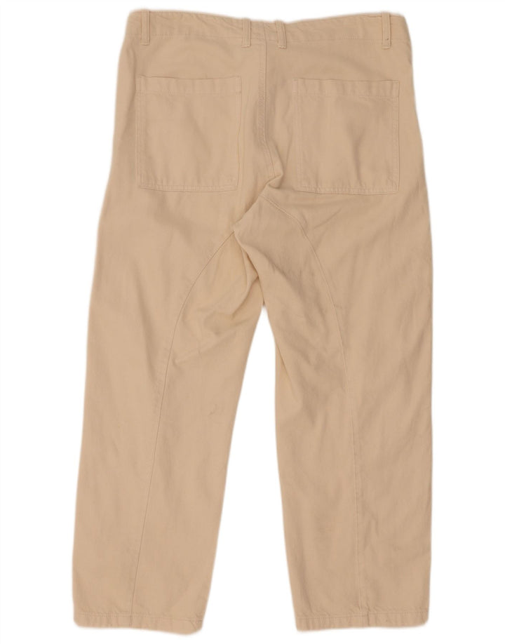 Zara Mujer Jeans Rectos Grande W30 L27 Beige