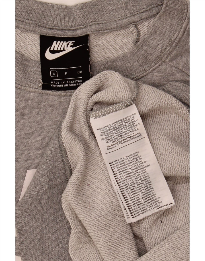 Nike Sudadera con gráfico extragrande para mujer, talla 10, talla pequeña, color gris moteado