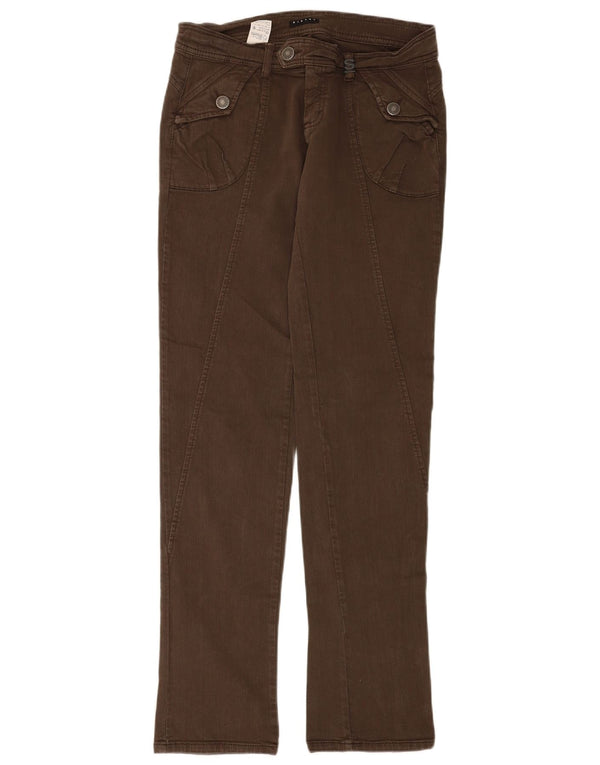 Vaqueros rectos para mujer Sisley IT 44 Medium W30 L34 Algodón marrón