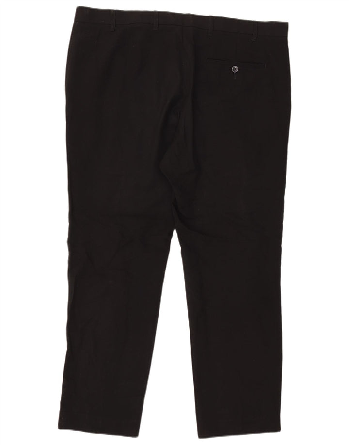 Marks & Spencer Pantalones chinos ajustados para hombre W38 L29 Poliéster negro
