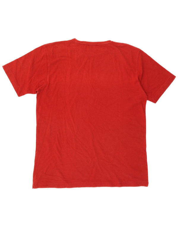 Kappa Camiseta Hombre Top XL Rojo Algodón
