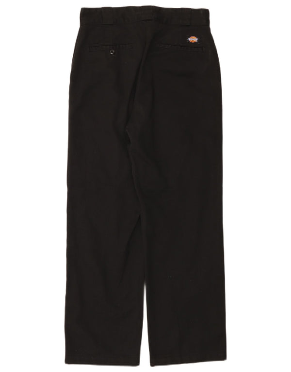 Dickies Pantalón chino recto para hombre W28 L27 Poliéster negro