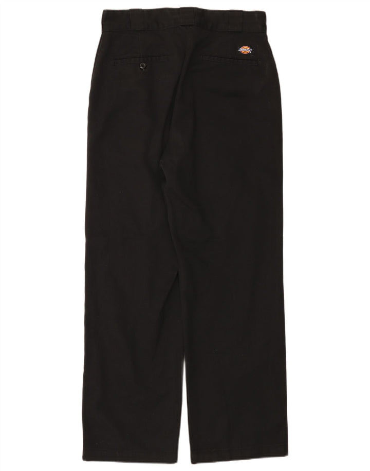Dickies Pantalón chino recto para hombre W28 L27 Poliéster negro