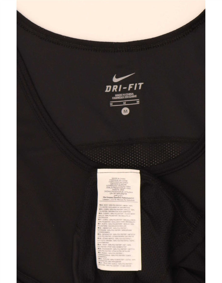 Nike Hombre Dri Fit Chaleco Top Medio Negro Poliéster