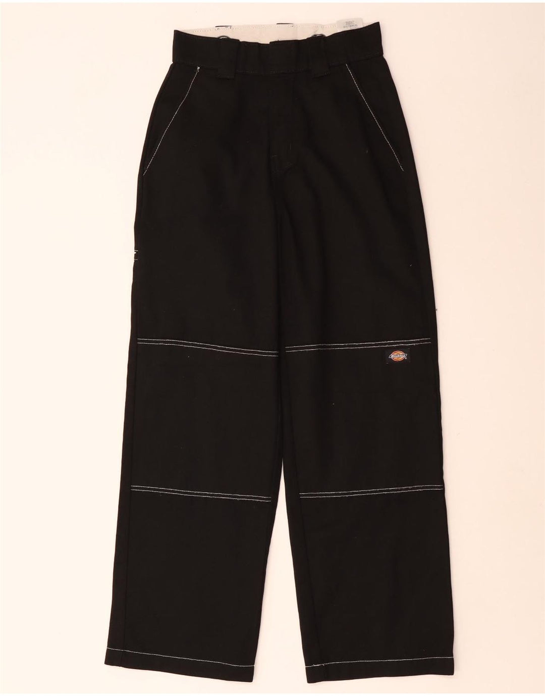 Dickies Pantalón cargo recto para hombre W24 Poliéster negro