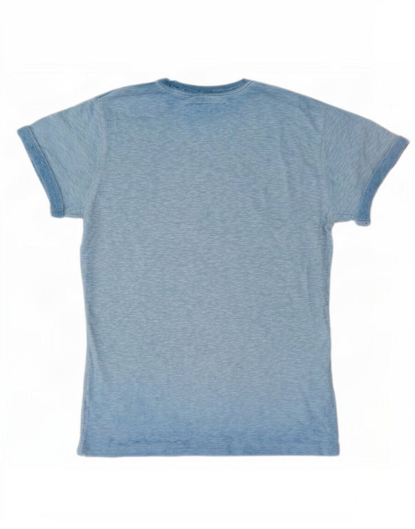 Superdry Camiseta para hombre Top XS de algodón moteado azul