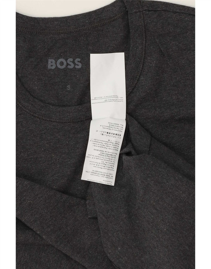 Hugo Boss Hombre Camiseta Top Small Gris Algodón