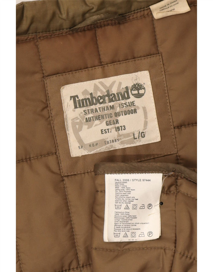 Timberland Chaleco acolchado para hombre Reino Unido 40 Grande Caqui