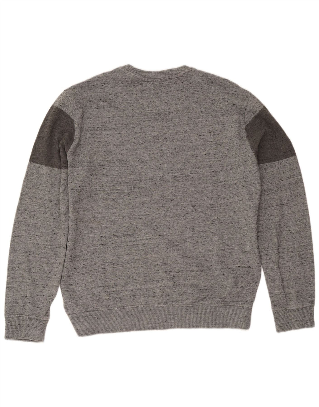Calvin Klein Suéter Gráfico con Cuello Redondo para Hombre, Grande, Gris Moteado