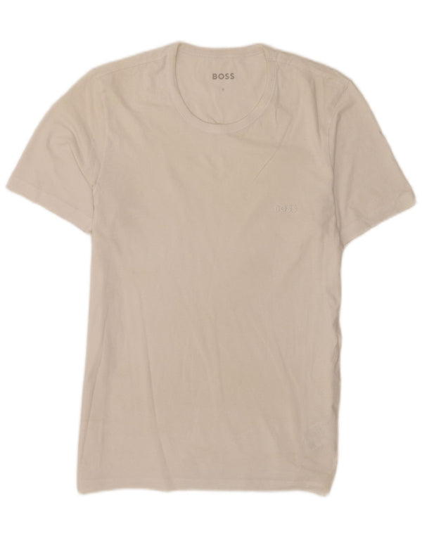 Hugo Boss Mens T-Shirt Top Small White Cotton