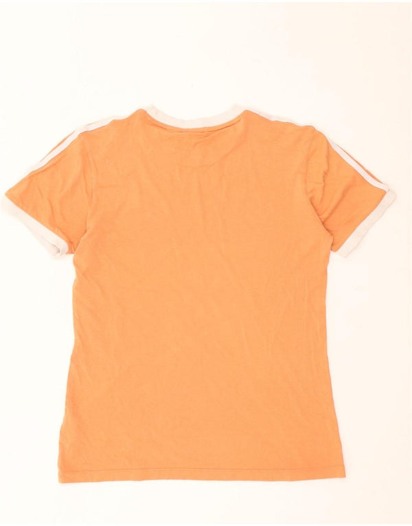 Adidas Camiseta Mujer Top UK 10 Small Naranja Algodón