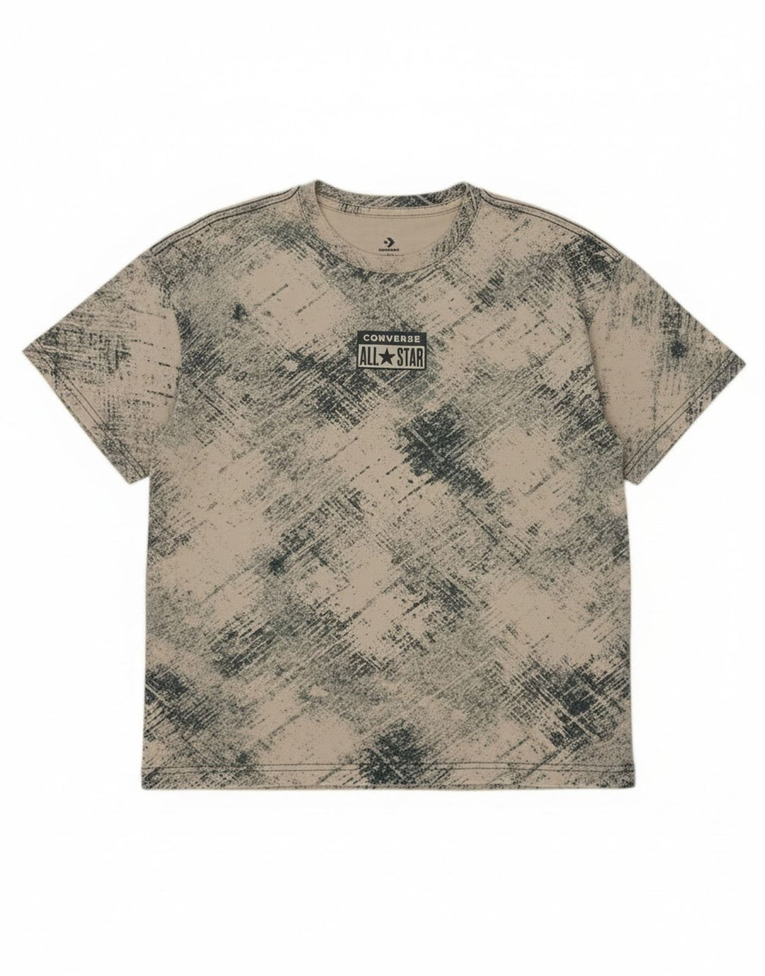 Converse Camiseta gráfica para niños 12-13 años Grande Cuadros Blanco Roto