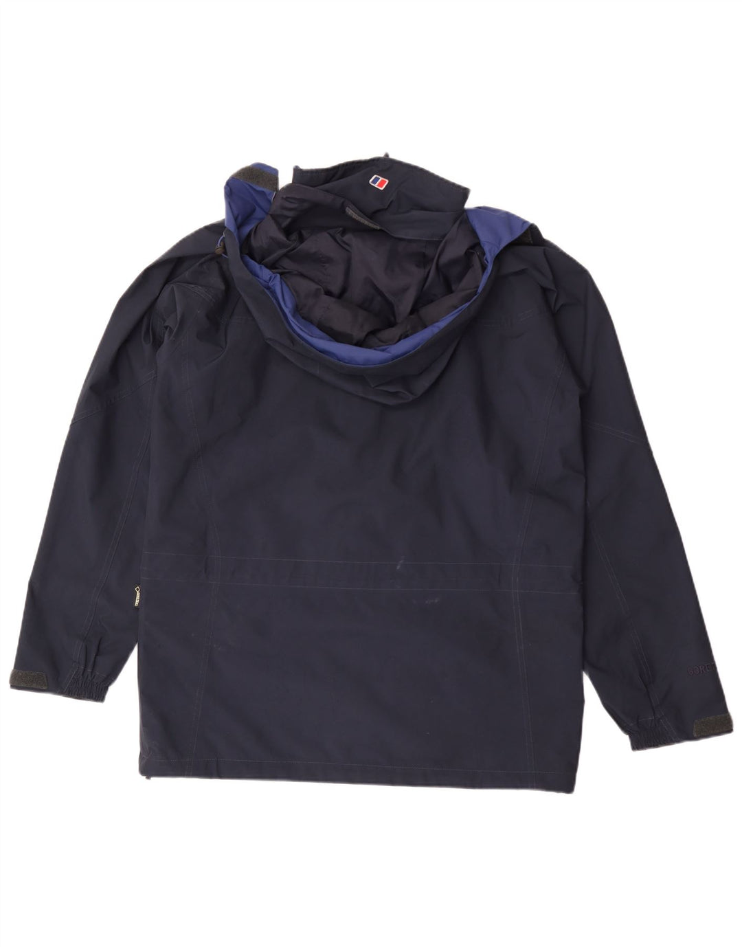 Berghaus Chaqueta impermeable con capucha para hombre UK 38 Medium Azul marino Poliéster