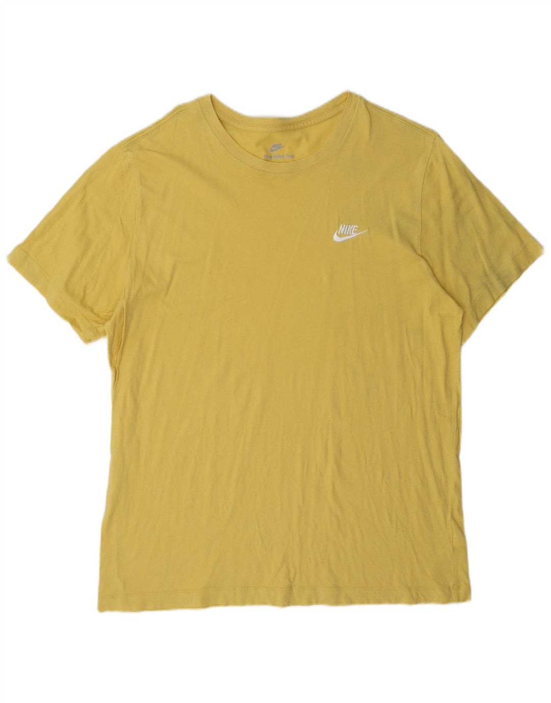 Nike - Camiseta para hombre, talla grande, algodón amarillo