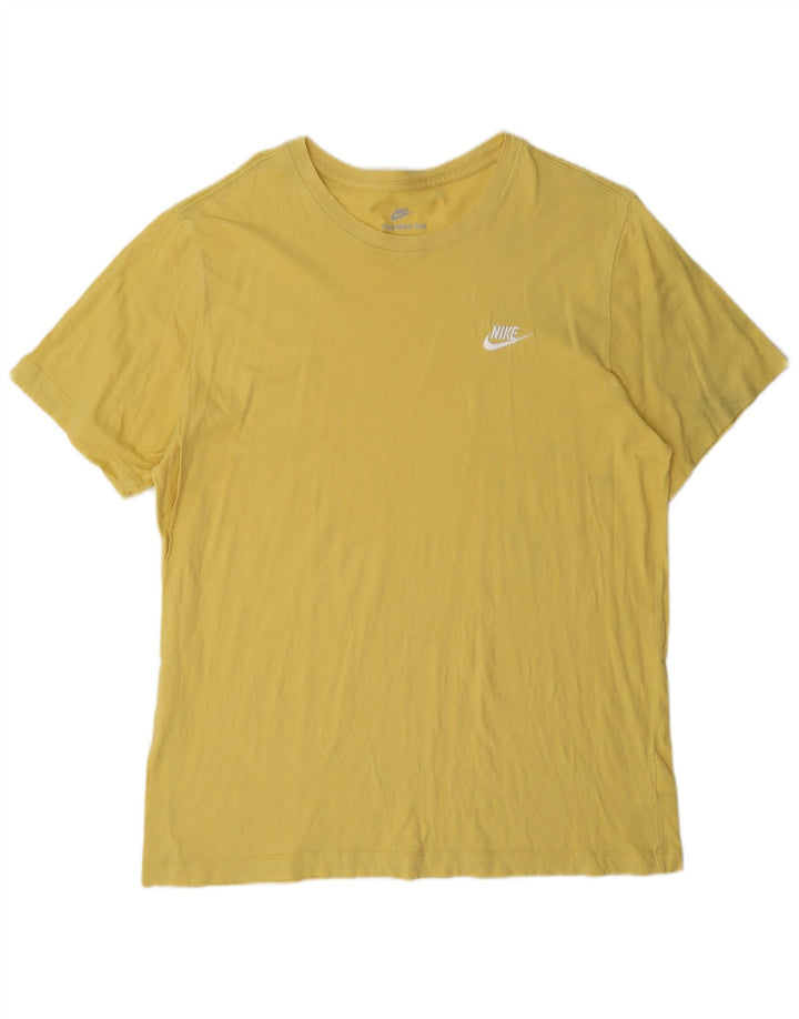 Nike - Camiseta para hombre, talla grande, algodón amarillo