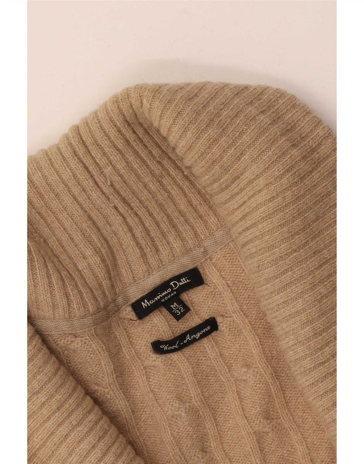 Massimo Dutti Cárdigan Mujer UK 42 Lana Marrón Medio