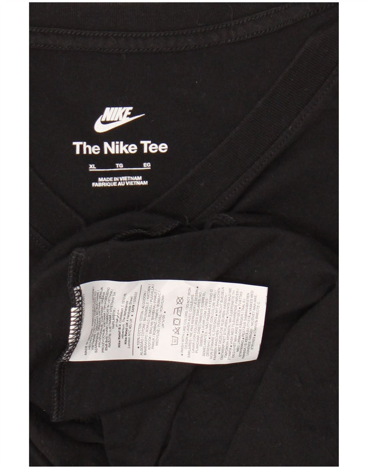 NIKE Camiseta Hombre Top XL Algodón Negro