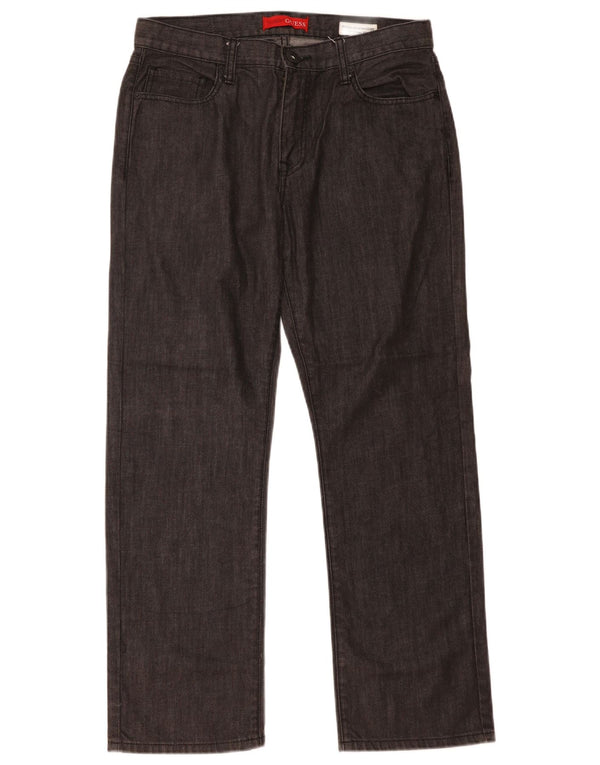 Guess Vaqueros Rectos Hombre W33 L30 Algodón Gris