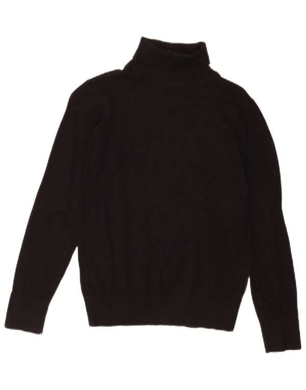 Oasis Jersey con cuello vuelto para mujer UK 10 Small Viscosa negra