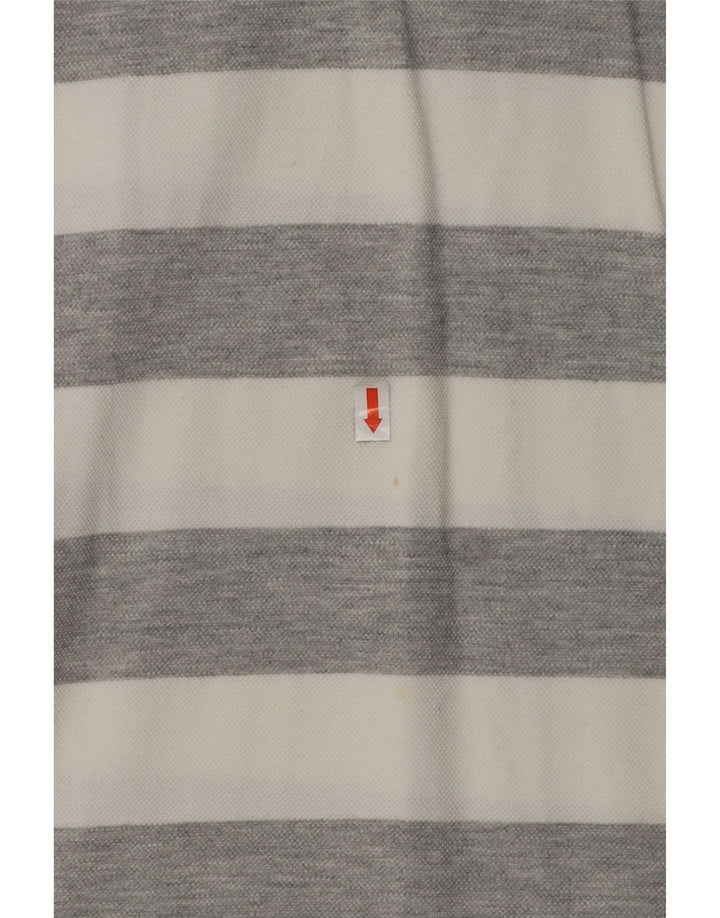 ELLESSE Polo Rugby Hombre Rayas Gris Medio