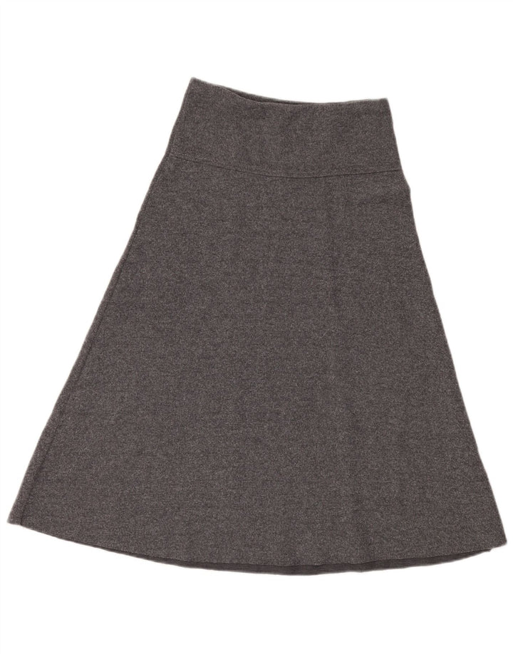 Zara Falda Acampanada De Cintura Alta Para Mujer Pequeña W26 Poliéster Gris