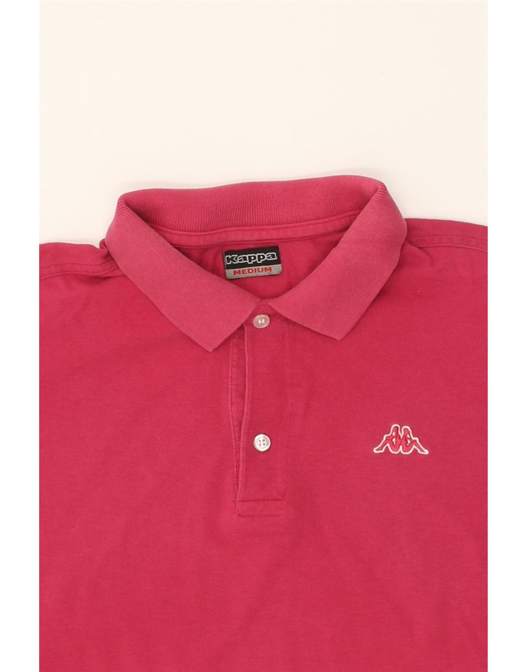 KAPPA Mens Polo Shirt Medium Pink Cotton Vintage Kappa and Second-Hand Kappa from Messina Hembry 