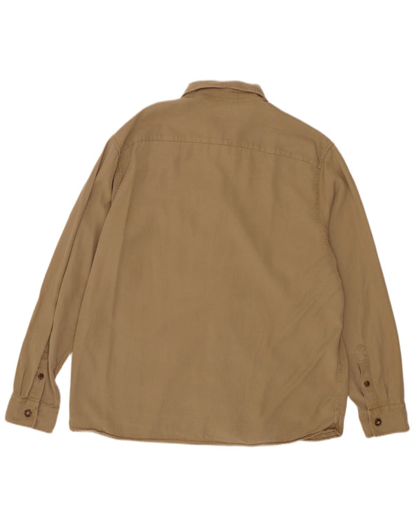 Ted Baker Camisa para hombre Talla 4 Grande Beige Lyocell
