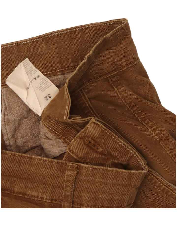 Lyle & Scott Pantalones cargo ajustados para hombre W32 L33 Algodón marrón