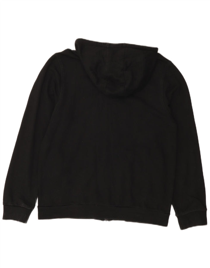 Lacoste Sudadera con capucha y cremallera para hombre Talla 5 Grande Algodón negro