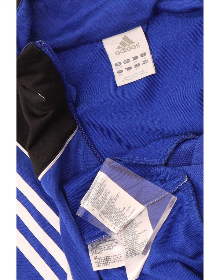 Adidas Hombre Chándal Top Chaqueta UK 42/44 Grande Azul Colorblock Poliéster