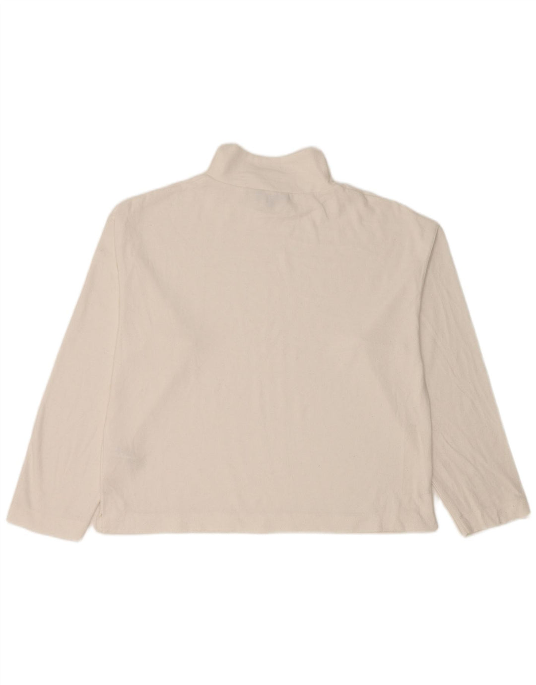 Marks & Spencer Top para mujer de manga larga UK 42 Poliéster blanco mediano