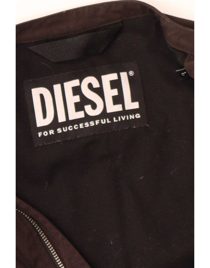 Diesel Chaqueta Bomber para Hombre UK 40 Large Nylon Marrón