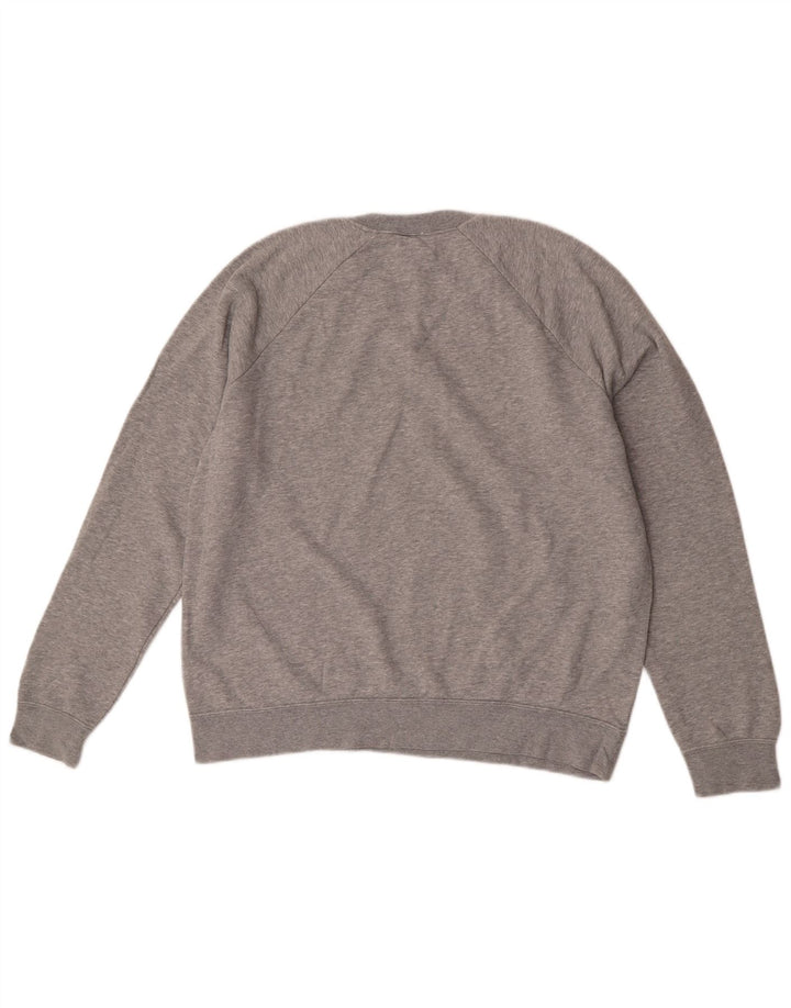 Nike - Sudadera tipo jersey para hombre, talla grande, algodón moteado gris