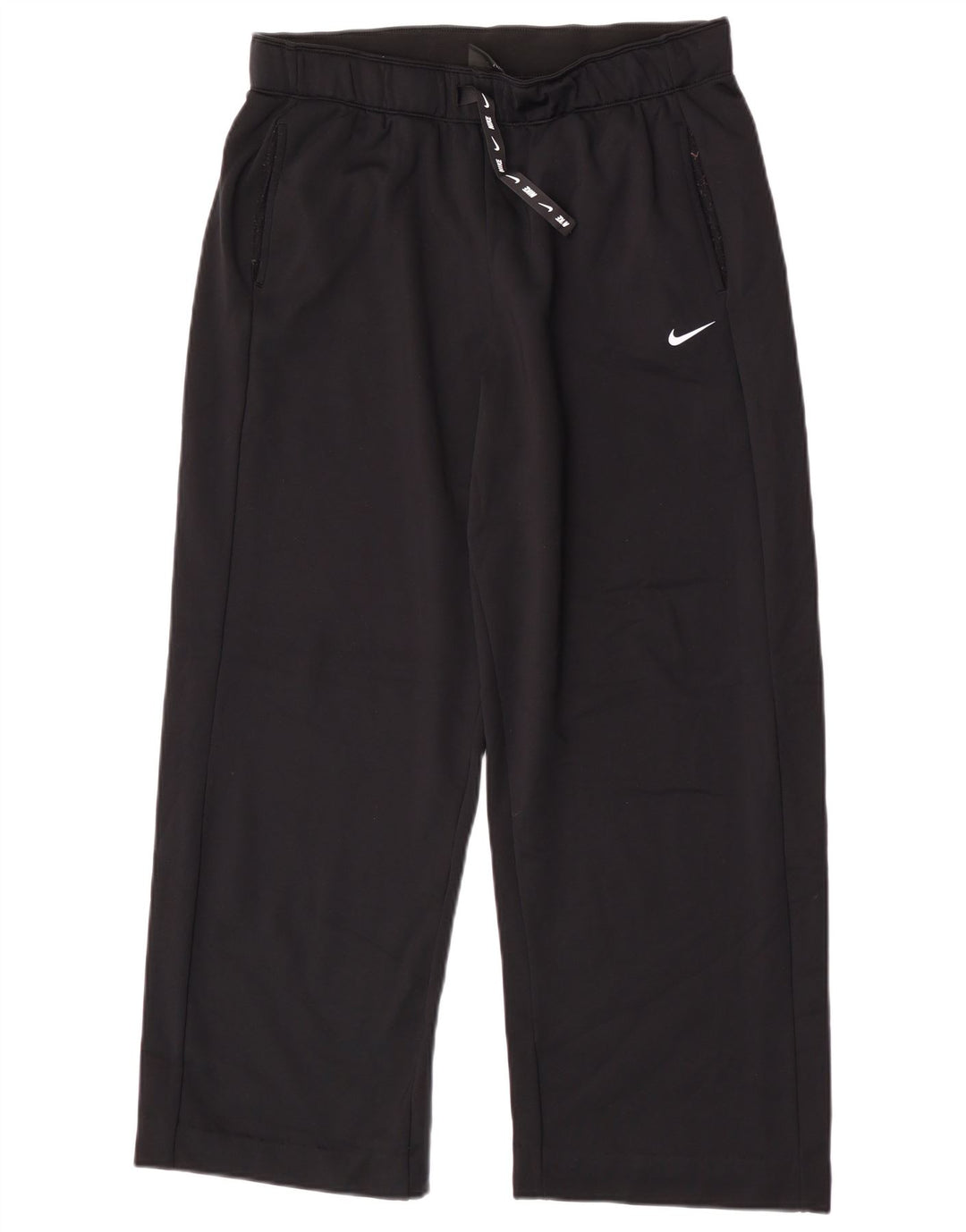 Nike Dri Fit - Pantalón de chándal para mujer, talla grande, nailon negro